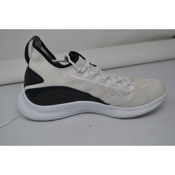 Under Armour Curry 8 FLOW White Patent 3024785-111 Sz M 10.5 W12 Basketball Shoe - Picture 9 of 16